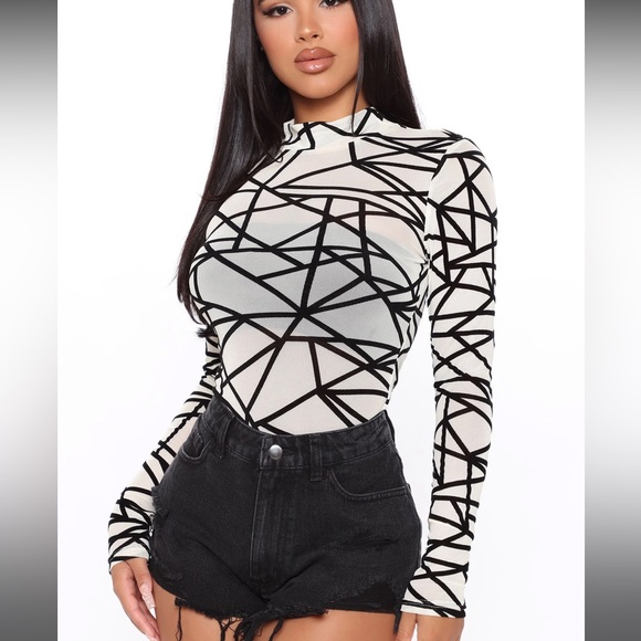 Body suit. Mesh body suit - Picture 2 of 11